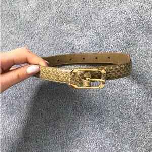 Genuine Snakeskin Women's Belt